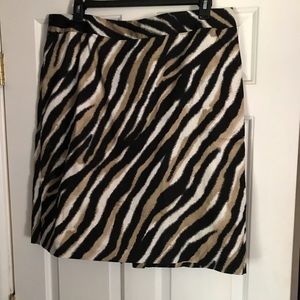 Sale:  Talbots Cotton Animal Print Skirt Size 16W